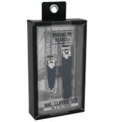 Wholesale - 2pk BROOKLYN BEARD RUBBERIZED NAIL CLIPPERS C/P 144, UPC: 4890808244289
